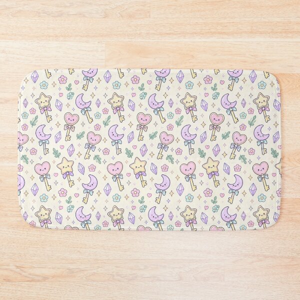 Item preview, Kawaii Magic Key Pattern designed and sold by Soft Berry Studio.