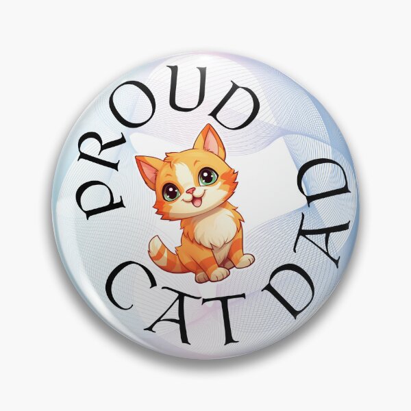 Item preview, Proud Cat Dad Cute Ginger Kitten Graphic designed and sold by KMKDesignStudio.