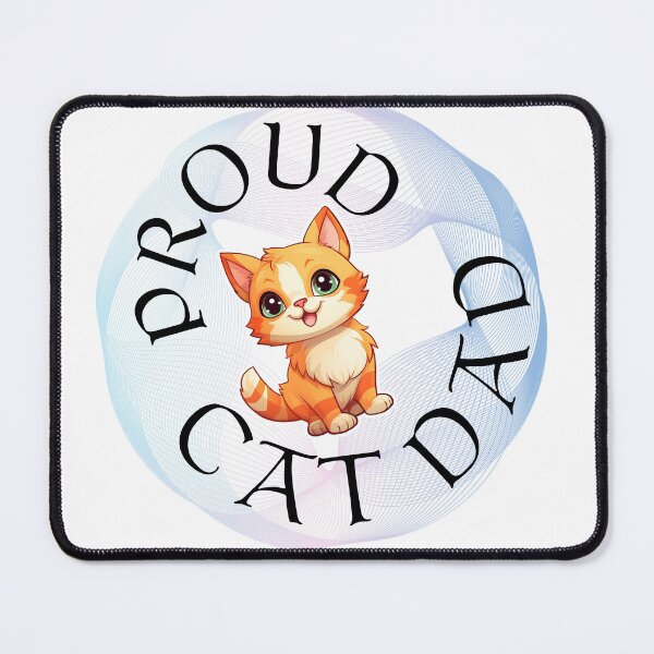 Item preview, Proud Cat Dad Cute Ginger Kitten Graphic designed and sold by KMKDesignStudio.