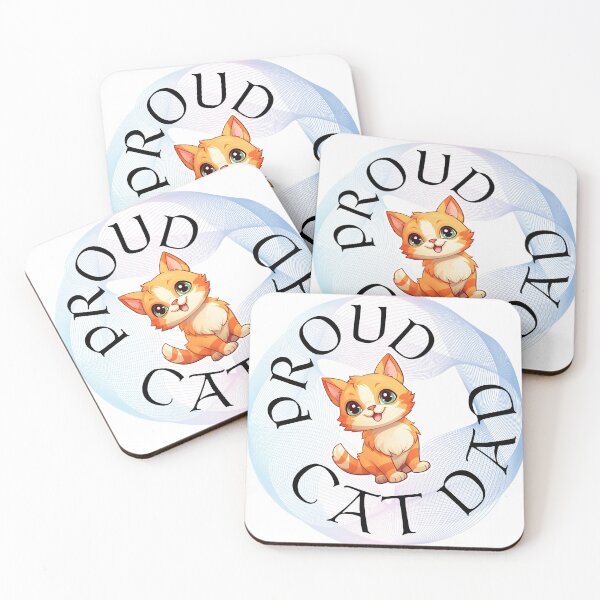 Item preview, Proud Cat Dad Cute Ginger Kitten Graphic designed and sold by KMKDesignStudio.