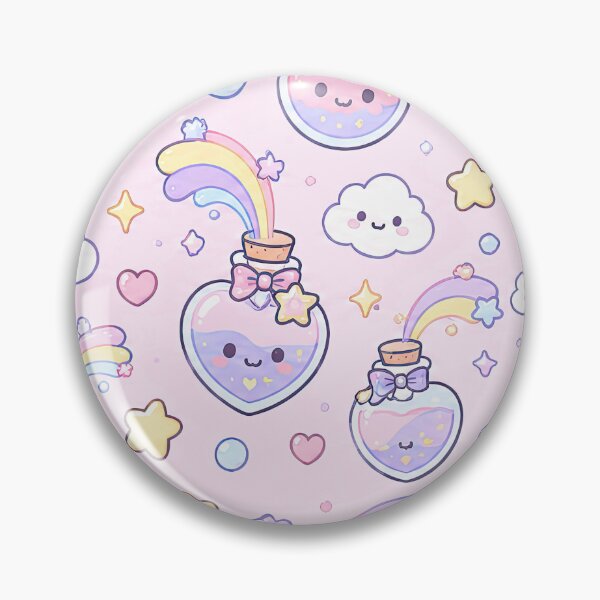 Item preview, Kawaii Rainbow Potion Pattern designed and sold by Soft Berry Studio.