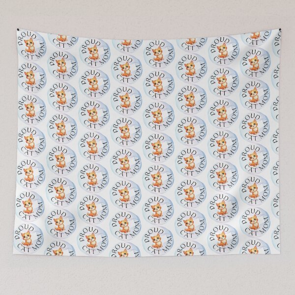 Item preview, Proud Cat Mom Cute Ginger Kitten Graphic designed and sold by KMKDesignStudio.