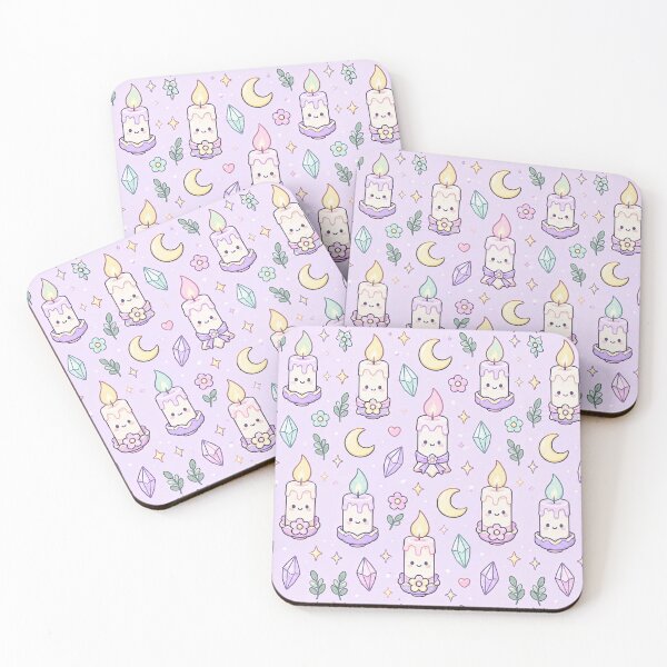 Item preview, Kawaii Magic Candle Pattern designed and sold by Soft Berry Studio.