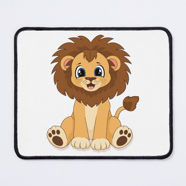 Item preview, Cute Young Lion Sitting - Playful Safari Nursery Animal designed and sold by MascarenoM.