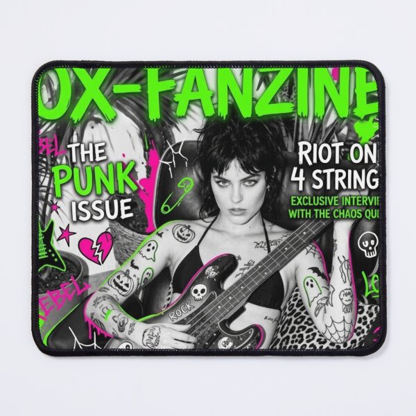 Item preview, Bass‑Riot Reverie: The Neon Punk Sitting in Full Noise‑Lore designed and sold by Print Fiction.