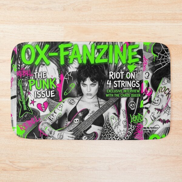 Item preview, Bass‑Riot Reverie: The Neon Punk Sitting in Full Noise‑Lore designed and sold by Print Fiction.