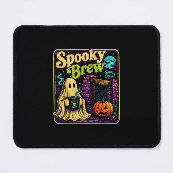 Item preview, Ghostly Roast Halloween Coffee Ghost Vintage Spooky Season designed and sold by Rahamkshop.