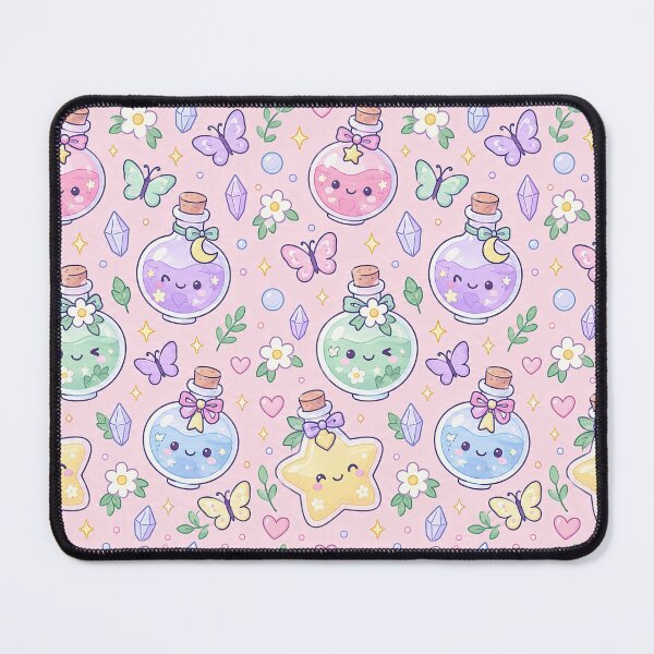 Item preview, Kawaii Butterfly Potion Pattern designed and sold by Soft Berry Studio.