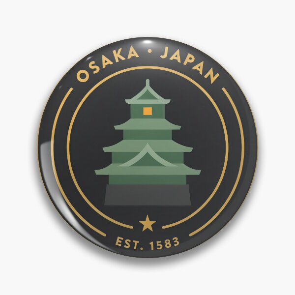 Item preview, Osaka Castle Crest — Circular Badge Logo designed and sold by Shutter-Dragon.