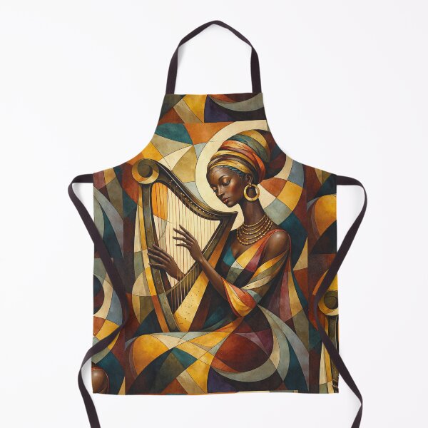 Item preview, Beautiful Woman Playing the Harp Illustration designed and sold by GalleryKauffeld.