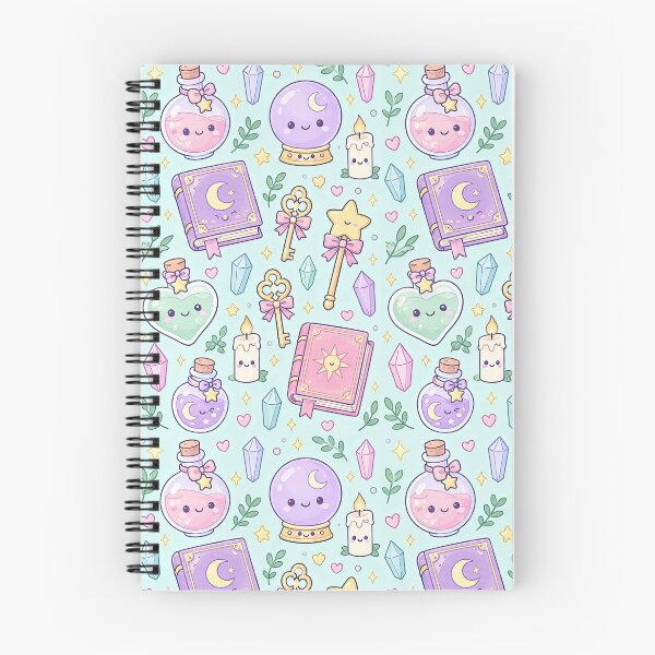 Item preview, Kawaii Potion And Magic Mix Pattern designed and sold by Soft Berry Studio.