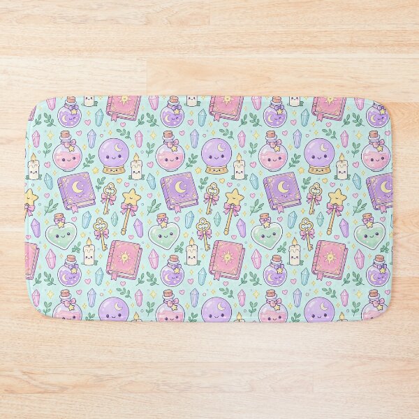 Item preview, Kawaii Potion And Magic Mix Pattern designed and sold by Soft Berry Studio.