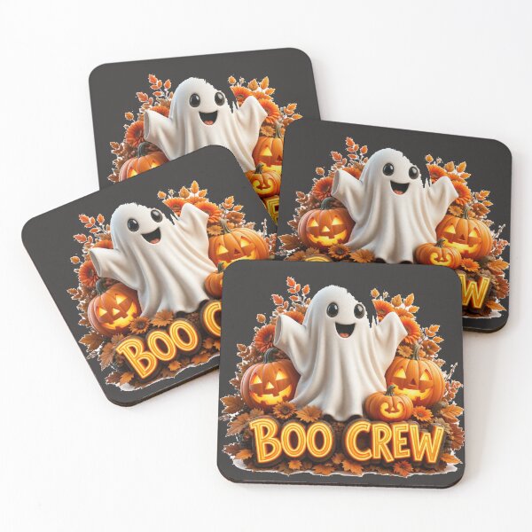 Item preview, Boo Crew Cute Halloween Ghost and Pumpkins designed and sold by MargaretPolanco.