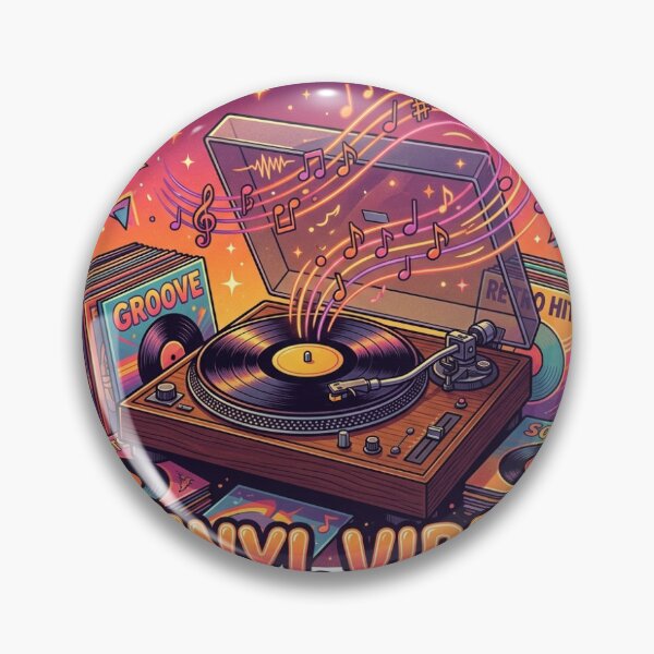 Item preview, Vinyl Vibes Retro Record Player Music Lover Sticker designed and sold by RetroVibe Supply.
