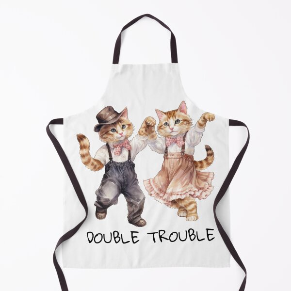 Item preview, Double Trouble Dancing Kittens Cute Cats designed and sold by KMKDesignStudio.