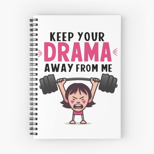 Item preview, Keep Your Drama Away From Me Funny Gym Girl Weightlifting designed and sold by Hilal-Studio.
