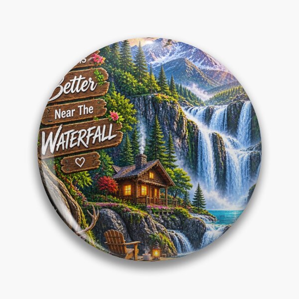 Item preview, Wild waterfall retreat  designed and sold by urbanshop7.