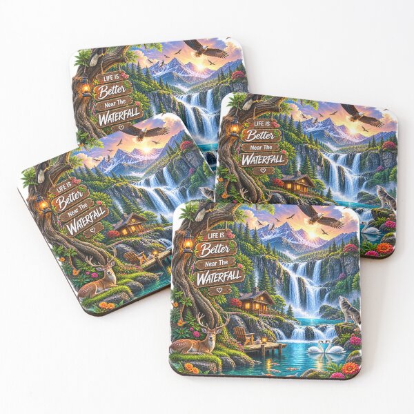 Item preview, Wild waterfall retreat  designed and sold by urbanshop7.