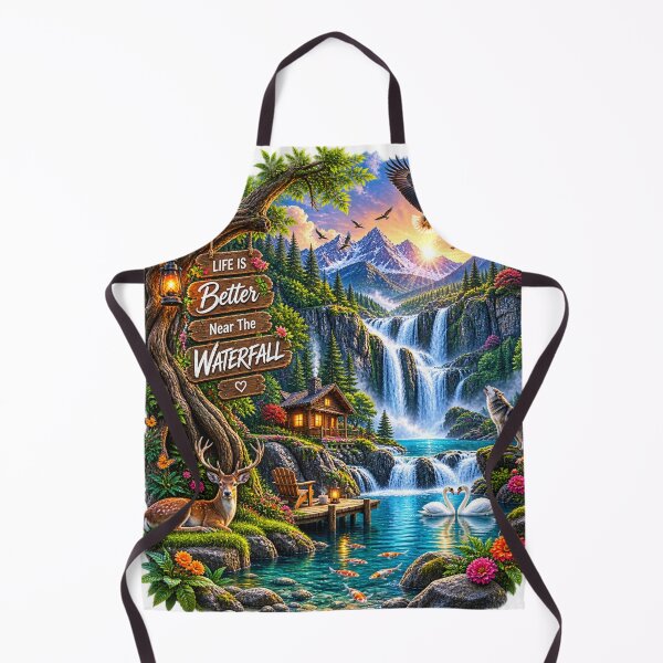 Item preview, Wild waterfall retreat designed and sold by urbanshop7.