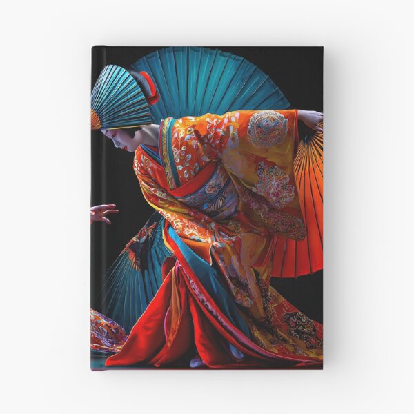 Item preview, Traditional Dance with Colorful Japanese Kimonos designed and sold by Artessie.