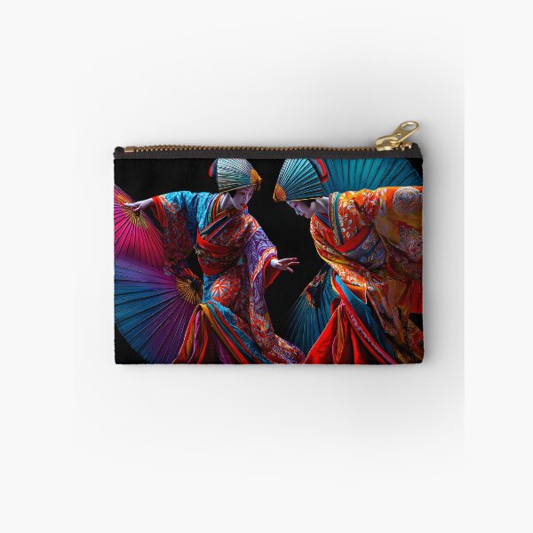Item preview, Traditional Dance with Colorful Japanese Kimonos designed and sold by Artessie.