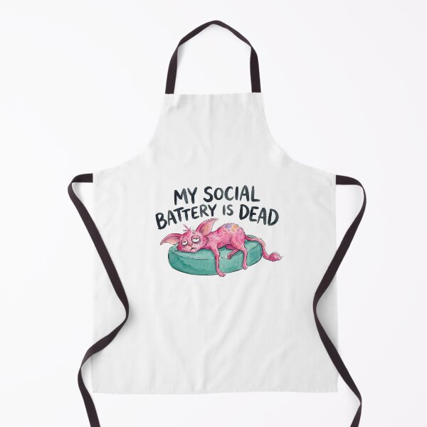 Item preview, Social Battery Is Dead Pink Cat designed and sold by septii.