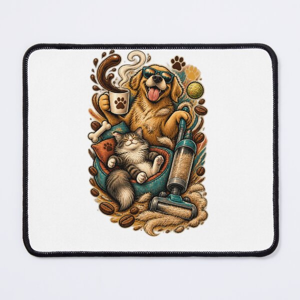 Item preview, Coffee Fur Repeat Pet Owner Cleaning Humor designed and sold by Tilichesymas.