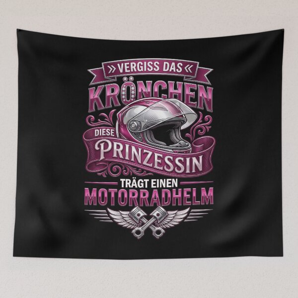 Item preview, Motorcyclist Princess Motorcycle Helmet designed and sold by Loona97.
