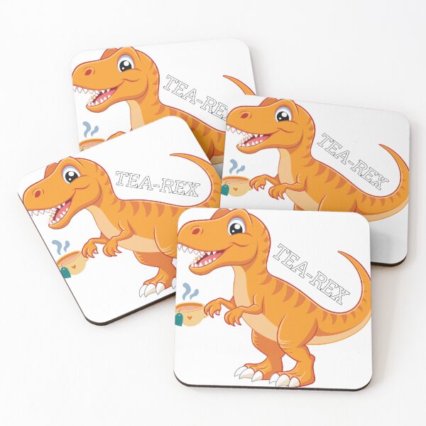 Artikelvorschau, Tea-Rex-Dinosaurier trinkt Tee entworfen und verkauft von KMKDesignStudio.