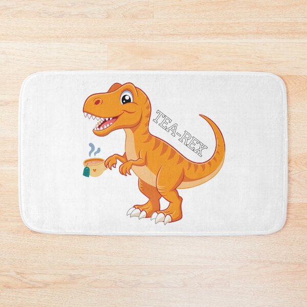 Artikelvorschau, Tea-Rex-Dinosaurier trinkt Tee entworfen und verkauft von KMKDesignStudio.