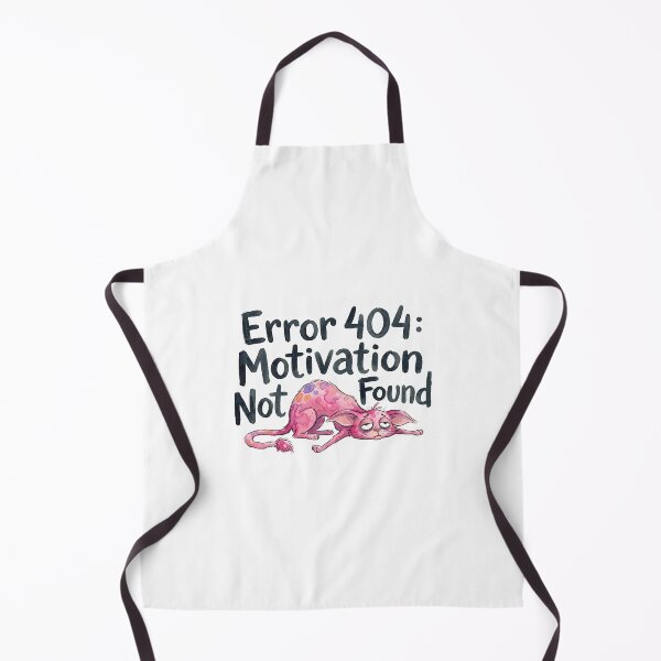 Item preview, Error 404: Motivation Not Found Pink Cat designed and sold by septii.