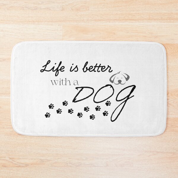 Item preview, Life Is Better With A Dog Cute Typography Quote designed and sold by KMKDesignStudio.
