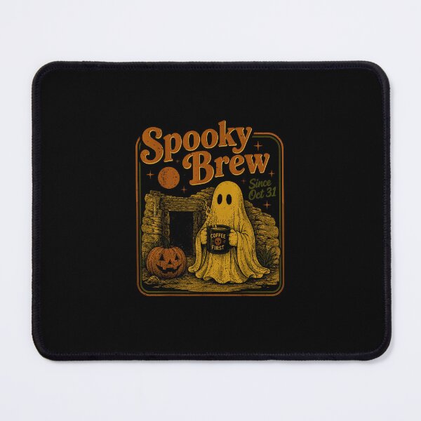Item preview, Ghostly Roast Halloween Coffee Ghost Vintage Spooky Season designed and sold by Rahamkshop.