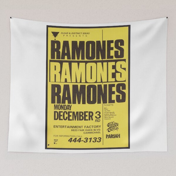Item preview, Poster for Ramones concert on Dec 3rd 1984 at Entertainment Factory designed and sold by colliophoto.