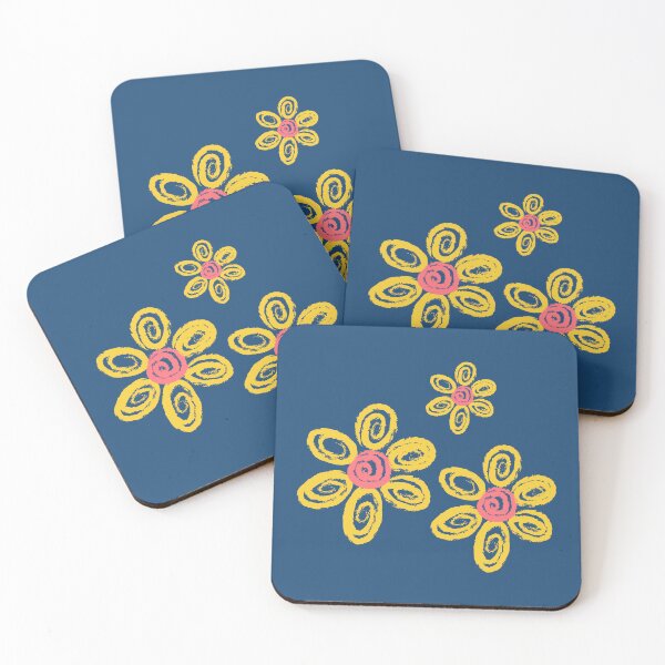 Item preview,  Kindergarten Cute Art | Colorful Pink And Yellow Flowers designed and sold by LightPrints.