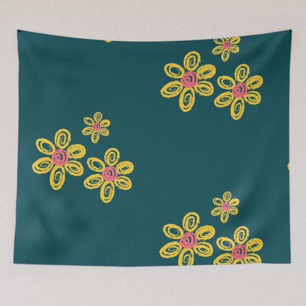 Item preview,  Kindergarten Cute Art | Colorful Pink And Yellow Flowers designed and sold by LightPrints.