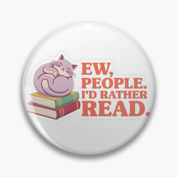 Item preview, Ew People Id Rather Read Cozy Sleeping Cat designed and sold by KMKDesignStudio.