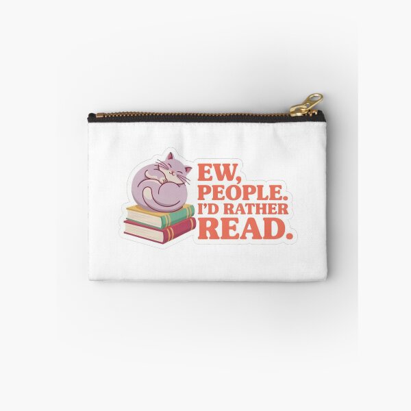 Item preview, Ew People Id Rather Read Cozy Sleeping Cat designed and sold by KMKDesignStudio.