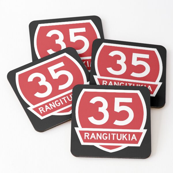 Item preview, Rangitukia highway 35  with Banner- Red designed and sold by MY NEW ZEALAND.