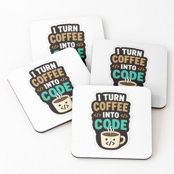 Item preview, I Turn Coffee Into Code - Funny Programmer Quote designed and sold by aysenism.