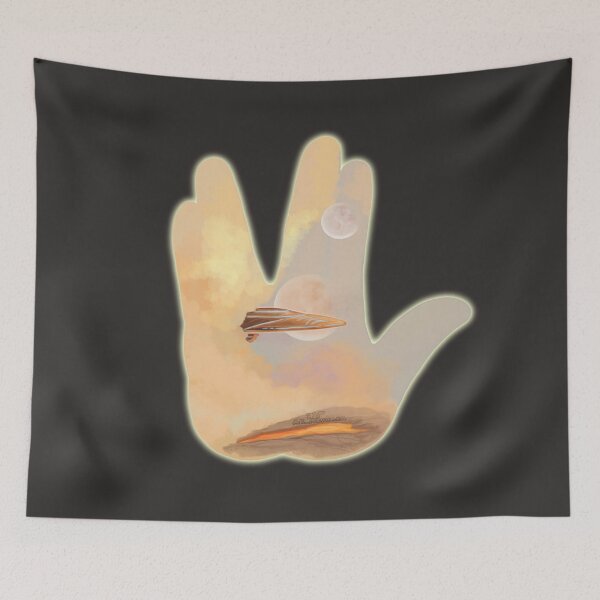 Item preview, Space Salute, handpainted Fanart, parody designed and sold by AK-Hevonen.