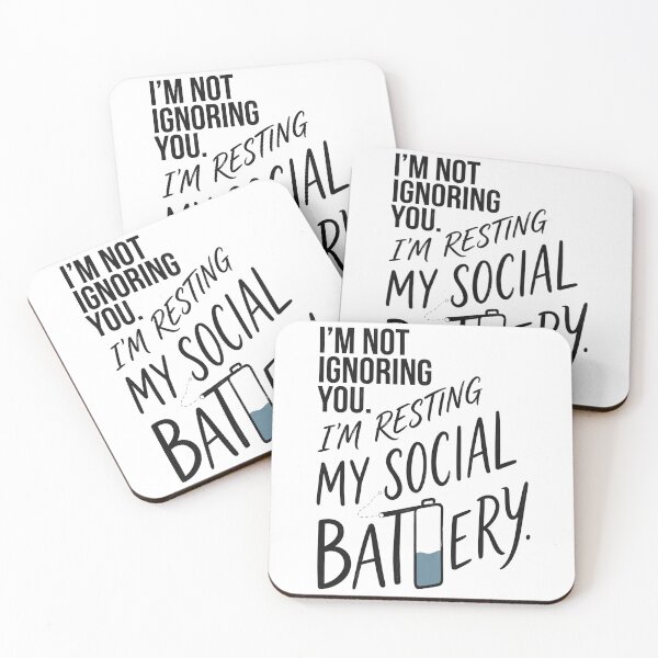 Item preview, Im Resting My Social Battery  designed and sold by ShanWildflower.