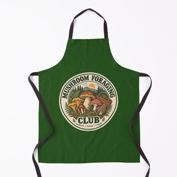 Item preview, Mushroom Foraging Club – Vintage Forest Fungi Badge designed and sold by ManSplotu.