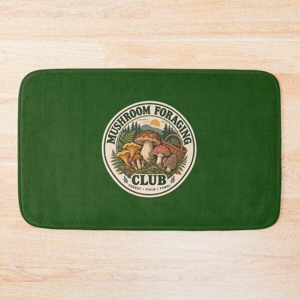 Item preview, Mushroom Foraging Club – Vintage Forest Fungi Badge designed and sold by ManSplotu.