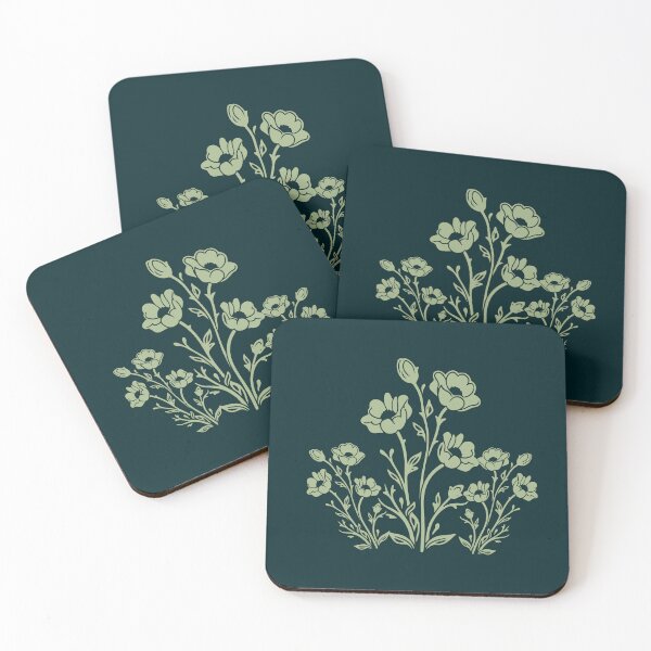 Item preview, Sage Green Wildflower Botanical Floral Pattern designed and sold by ​Jyoti Digital Artist.