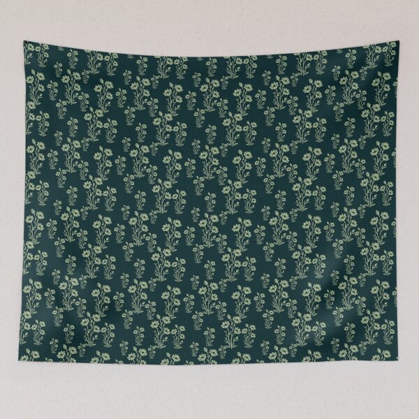 Item preview, Sage Green Wildflower Botanical Floral Pattern designed and sold by ​Jyoti Digital Artist.