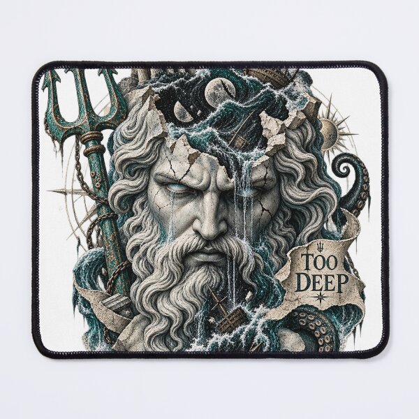 Item preview, Poseidon Too Deep - Surreal Ocean Mythology designed and sold by ArtisElec.