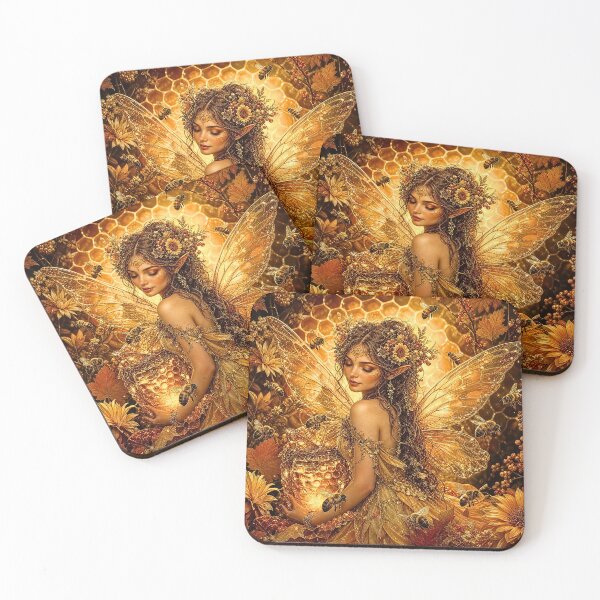 Item preview, Honey Bee Fairy Autumn Harvest designed and sold by Storybook Botanica.