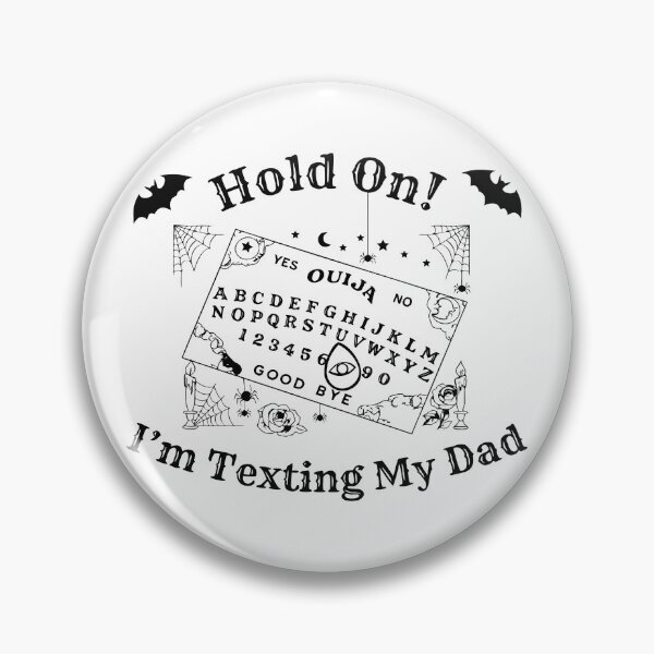 Item preview, Hold On I’m Texting My Dad. Black. halloween, dark humor, sarcasm, occult humor. designed and sold by NPC-wear.