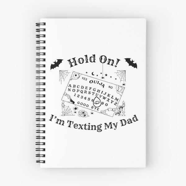 Item preview, Hold On I’m Texting My Dad. Black. halloween, dark humor, sarcasm, occult humor. designed and sold by NPC-wear.